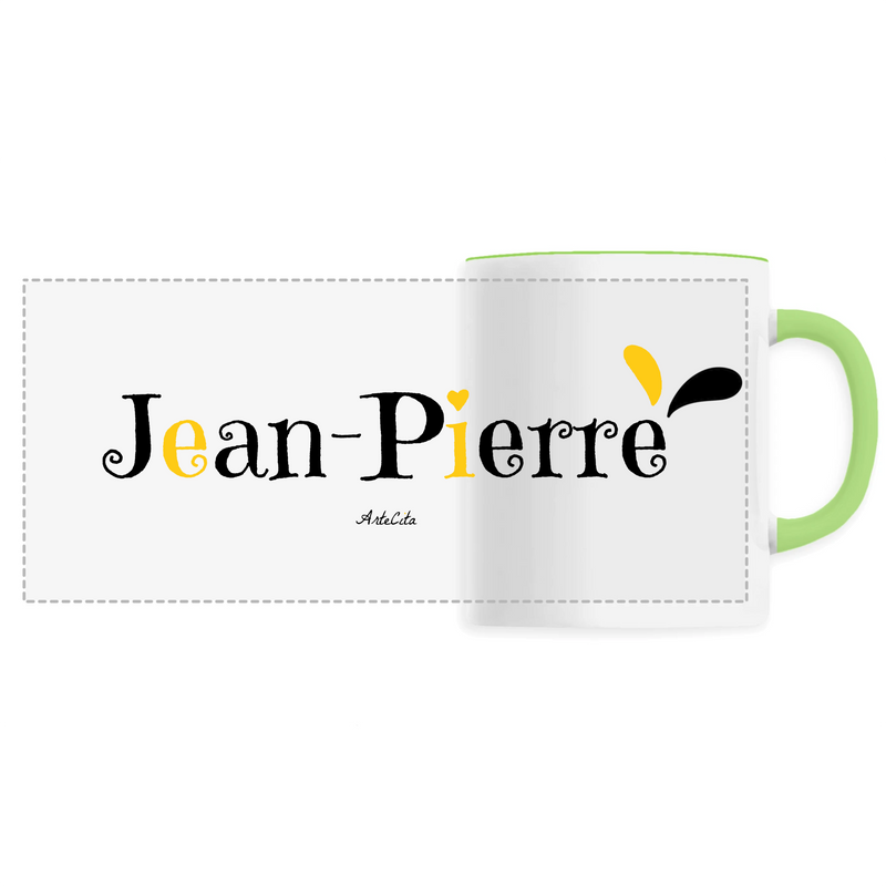 Cadeau anniversaire : Mug - Jean-Pierre - 6 Coloris - Cadeau Original - Cadeau Personnalisable - Cadeaux-Positifs.com -Unique-Vert-