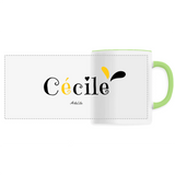 Mug - Cécile - 6 Coloris - Cadeau Original - Cadeau Personnalisable - Cadeaux-Positifs.com -Unique-Blanc-