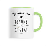 Mug - Un Binôme trop Génial - 6 Coloris - Cadeau Original - Cadeau Personnalisable - Cadeaux-Positifs.com -Unique-Blanc-
