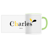 Mug - Charles - 6 Coloris - Cadeau Original - Cadeau Personnalisable - Cadeaux-Positifs.com -Unique-Blanc-