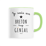 Mug - Un Breton trop Génial - 6 Coloris - Cadeau Original - Cadeau Personnalisable - Cadeaux-Positifs.com -Unique-Vert-