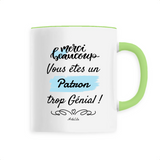 Mug - Merci Patron - 6 Coloris - Cadeau Original - Cadeau Personnalisable - Cadeaux-Positifs.com -Unique-Blanc-