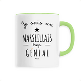 Mug - Un Marseillais trop Génial - 6 Coloris - Cadeau Original - Cadeau Personnalisable - Cadeaux-Positifs.com -Unique-Blanc-