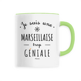 Mug - Une Marseillaise trop Géniale - 6 Coloris - Cadeau Original - Cadeau Personnalisable - Cadeaux-Positifs.com -Unique-Blanc-