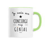 Mug - Un Concierge trop Génial - 6 Coloris - Cadeau Original - Cadeau Personnalisable - Cadeaux-Positifs.com -Unique-Blanc-