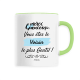 Mug - Voisin le plus Gentil - 6 Coloris - Cadeau Original - Cadeau Personnalisable - Cadeaux-Positifs.com -Unique-Blanc-