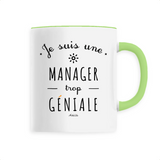 Mug - Une Manager trop Géniale - 6 Coloris - Cadeau Original - Cadeau Personnalisable - Cadeaux-Positifs.com -Unique-Blanc-