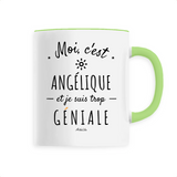 Mug - Angélique est trop Géniale - 6 Coloris - Cadeau Original - Cadeau Personnalisable - Cadeaux-Positifs.com -Unique-Blanc-