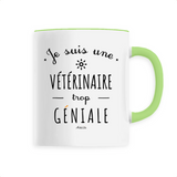 Mug - Une Vétérinaire trop Géniale - 6 Coloris - Cadeau Original - Cadeau Personnalisable - Cadeaux-Positifs.com -Unique-Blanc-