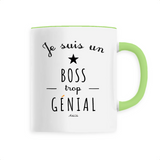 Mug - Un Boss trop Génial - 6 Coloris - Cadeau Original - Cadeau Personnalisable - Cadeaux-Positifs.com -Unique-Blanc-