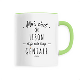 Mug - Lison est trop Géniale - 6 Coloris - Cadeau Original - Cadeau Personnalisable - Cadeaux-Positifs.com -Unique-Blanc-