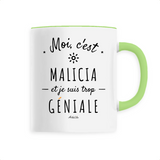 Mug - Malicia est trop Géniale - 6 Coloris - Cadeau Original - Cadeau Personnalisable - Cadeaux-Positifs.com -Unique-Blanc-