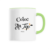Mug - Coloc au Top - 6 Coloris - Cadeau Original - Cadeau Personnalisable - Cadeaux-Positifs.com -Unique-Vert-