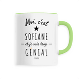 Mug - Sofiane est trop Génial - 6 Coloris - Cadeau Original - Cadeau Personnalisable - Cadeaux-Positifs.com -Unique-Blanc-