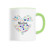 Mug - Marine (Coeur) - 6 Coloris - Cadeau Unique & Tendre - Cadeau Personnalisable - Cadeaux-Positifs.com -Unique-Blanc-