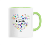 Mug - Ginette (Coeur) - 6 Coloris - Cadeau Unique & Tendre - Cadeau Personnalisable - Cadeaux-Positifs.com -Unique-Blanc-