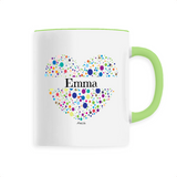 Mug - Emma (Coeur) - 6 Coloris - Cadeau Unique & Tendre - Cadeau Personnalisable - Cadeaux-Positifs.com -Unique-Vert-