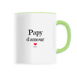 Mug - Papy d'amour - 6 Coloris - Cadeau Original - Cadeau Personnalisable - Cadeaux-Positifs.com -Unique-Vert-