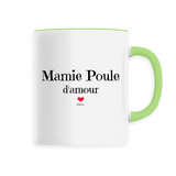 Mug - Mamie Poule d'amour - 6 Coloris - Cadeau Original - Cadeau Personnalisable - Cadeaux-Positifs.com -Unique-Blanc-
