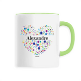 Mug - Alexandre (Coeur) - 6 Coloris - Cadeau Unique & Tendre - Cadeau Personnalisable - Cadeaux-Positifs.com -Unique-Vert-