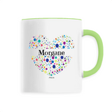 Mug - Morgane (Coeur) - 6 Coloris - Cadeau Unique & Tendre - Cadeau Personnalisable - Cadeaux-Positifs.com -Unique-Blanc-