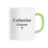 Mug - Catherine d'amour - 6 Coloris - Cadeau Original & Tendre - Cadeau Personnalisable - Cadeaux-Positifs.com -Unique-Vert-