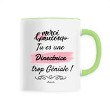 Mug - Merci tu es une Directrice trop Géniale - 6 Coloris - Unique - Cadeau Personnalisable - Cadeaux-Positifs.com -Unique-Blanc-