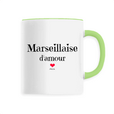 Mug - Marseillaise d'amour - 6 Coloris - Cadeau Original & Tendre - Cadeau Personnalisable - Cadeaux-Positifs.com -Unique-Blanc-