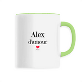 Mug - Alex d'amour - 6 Coloris - Cadeau Original & Tendre - Cadeau Personnalisable - Cadeaux-Positifs.com -Unique-Vert-