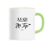 Mug - AESH au Top - 6 Coloris - Cadeau Original - Cadeau Personnalisable - Cadeaux-Positifs.com -Unique-Blanc-
