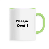 Mug - Phoque Oeuf - 6 Coloris - Cadeau Drôle - Humour - Cadeau Personnalisable - Cadeaux-Positifs.com -Unique-Vert-