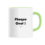 Mug - Phoque Oeuf - 6 Coloris - Cadeau Drôle - Humour - Cadeau Personnalisable - Cadeaux-Positifs.com -Unique-Blanc-
