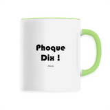 Mug - Phoque Dix - 6 Coloris - Cadeau Drôle - Humour - Cadeau Personnalisable - Cadeaux-Positifs.com -Unique-Blanc-