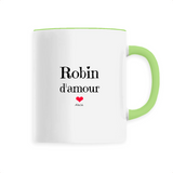 Mug - Robin d'amour - 6 Coloris - Cadeau Original & Tendre - Cadeau Personnalisable - Cadeaux-Positifs.com -Unique-Blanc-