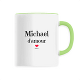 Mug - Michael d'amour - 6 Coloris - Cadeau Original & Tendre - Cadeau Personnalisable - Cadeaux-Positifs.com -Unique-Vert-