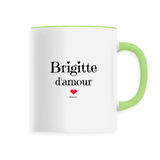 Mug - Brigitte d'amour - 6 Coloris - Cadeau Original & Tendre - Cadeau Personnalisable - Cadeaux-Positifs.com -Unique-Blanc-