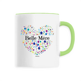 Mug - Belle-Mère (Coeur) - 6 Coloris - Cadeau Unique & Tendre - Cadeau Personnalisable - Cadeaux-Positifs.com -Unique-Blanc-