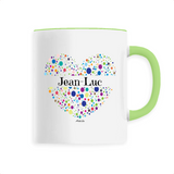 Mug - Jean-Luc (Coeur) - 6 Coloris - Cadeau Unique & Tendre - Cadeau Personnalisable - Cadeaux-Positifs.com -Unique-Blanc-