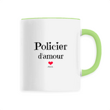 Mug - Policier d'amour - 6 Coloris - Cadeau Original & Unique - Cadeau Personnalisable - Cadeaux-Positifs.com -Unique-Blanc-