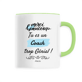Mug - Merci tu es un Coach trop Génial - 6 Coloris - Original - Cadeau Personnalisable - Cadeaux-Positifs.com -Unique-Blanc-