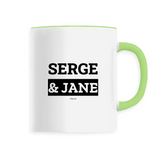 Mug - Serge & Jane - 6 Coloris - Cadeau Original & Mythique - Cadeau Personnalisable - Cadeaux-Positifs.com -Unique-Blanc-