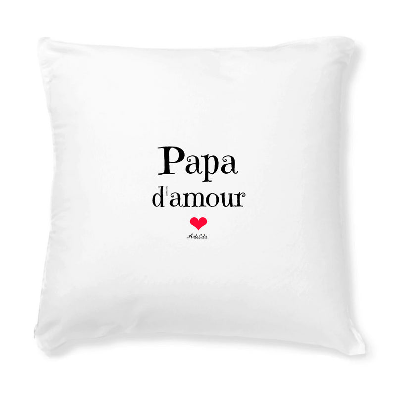 Cadeau anniversaire : Coussin - Papa d'amour - Avec rembourrage - Cadeau Unique & Tendre - Cadeau Personnalisable - Cadeaux-Positifs.com -Unique-Blanc-