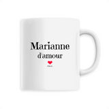 Mug - Marianne d'amour - 6 Coloris - Cadeau Original & Tendre - Cadeau Personnalisable - Cadeaux-Positifs.com -Unique-Blanc-