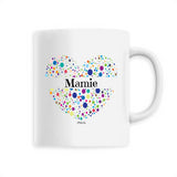 Mug - Mamie (Coeur) - 6 Coloris - Cadeau Unique & Tendre - Cadeau Personnalisable - Cadeaux-Positifs.com -Unique-Blanc-
