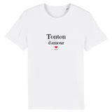 T-Shirt - Tonton d'amour - Coton Bio - 7 Coloris - Cadeau Original - Cadeau Personnalisable - Cadeaux-Positifs.com -XS-Marine-