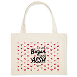 Grand Cabas - Le joli Bazar d'une AESH - Cadeau Durable & Unique - Cadeau Personnalisable - Cadeaux-Positifs.com -Unique-Blanc-