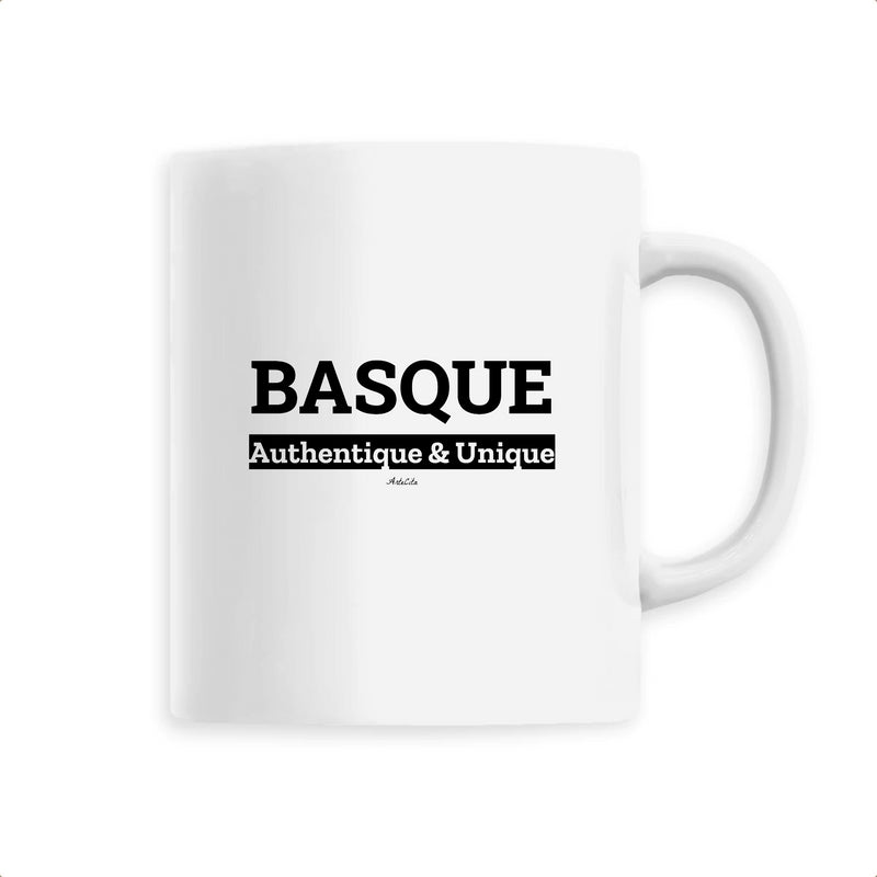Cadeau anniversaire : Mug - Basque Authentique & Unique - 6 Coloris - Cadeau Original - Cadeau Personnalisable - Cadeaux-Positifs.com -Unique-Blanc-