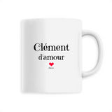 Mug - Clément d'amour - 6 Coloris - Cadeau Original & Tendre - Cadeau Personnalisable - Cadeaux-Positifs.com -Unique-Blanc-