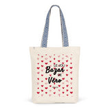 Tote Bag Premium - Le joli Bazar de Véro - 2 Coloris - Durable - Cadeau Personnalisable - Cadeaux-Positifs.com -Unique-Rouge-