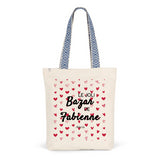 Tote Bag Premium - Le joli Bazar de Fabienne - 2 Coloris - Durable - Cadeau Personnalisable - Cadeaux-Positifs.com -Unique-Rouge-